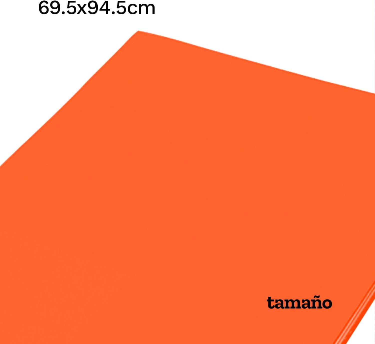 Foamy tamaño pliego (27 1/2 x 37 1/2) color naranja,pk/10pz.,ct./5pk