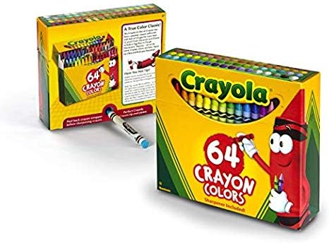 R CRAYOLA 64 CT CRAYONS WITH SHARPENER 52-0064