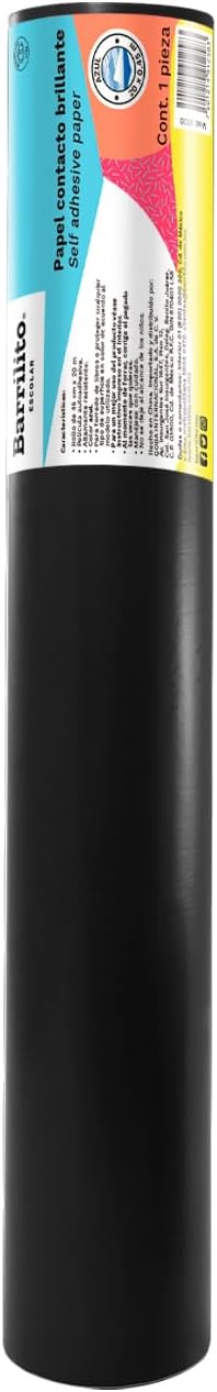 Contact Paper 0.45x20m.,color negro