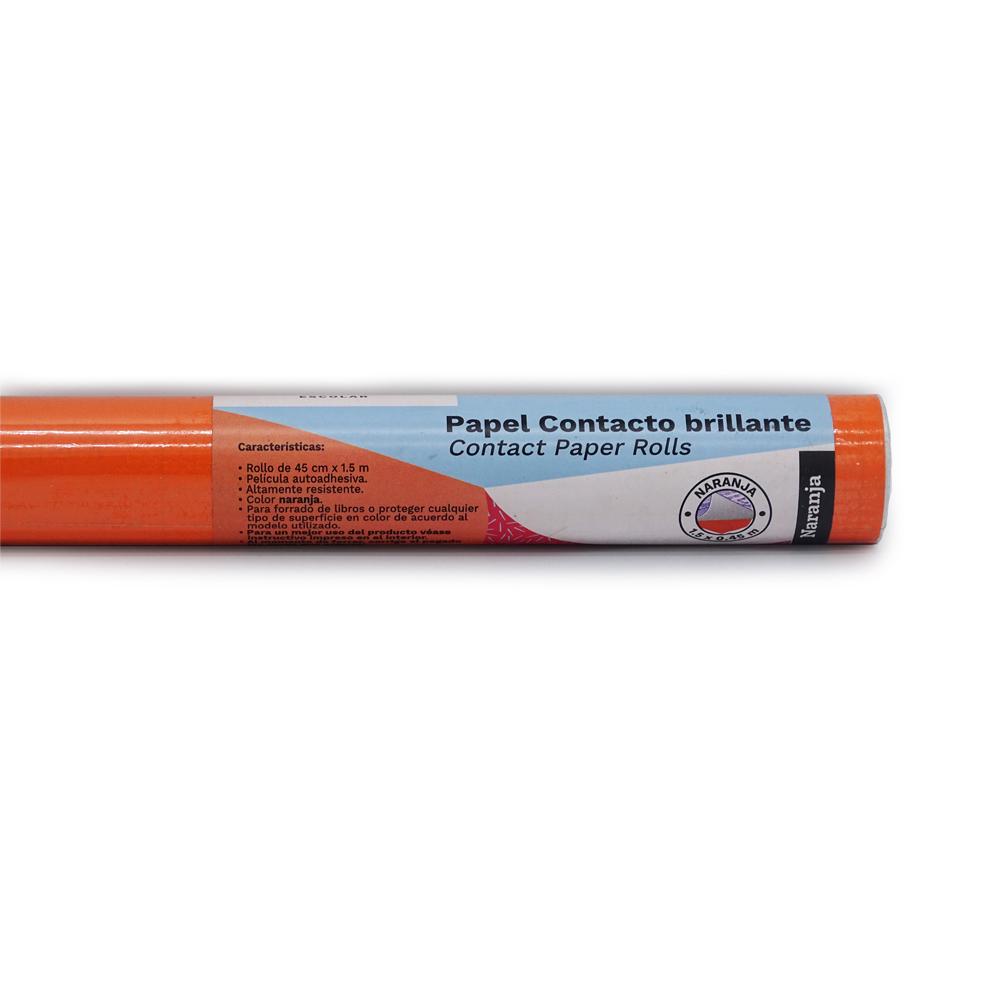Contact Paper Orange de 0.45x1.5m, caja de 15 rollos
