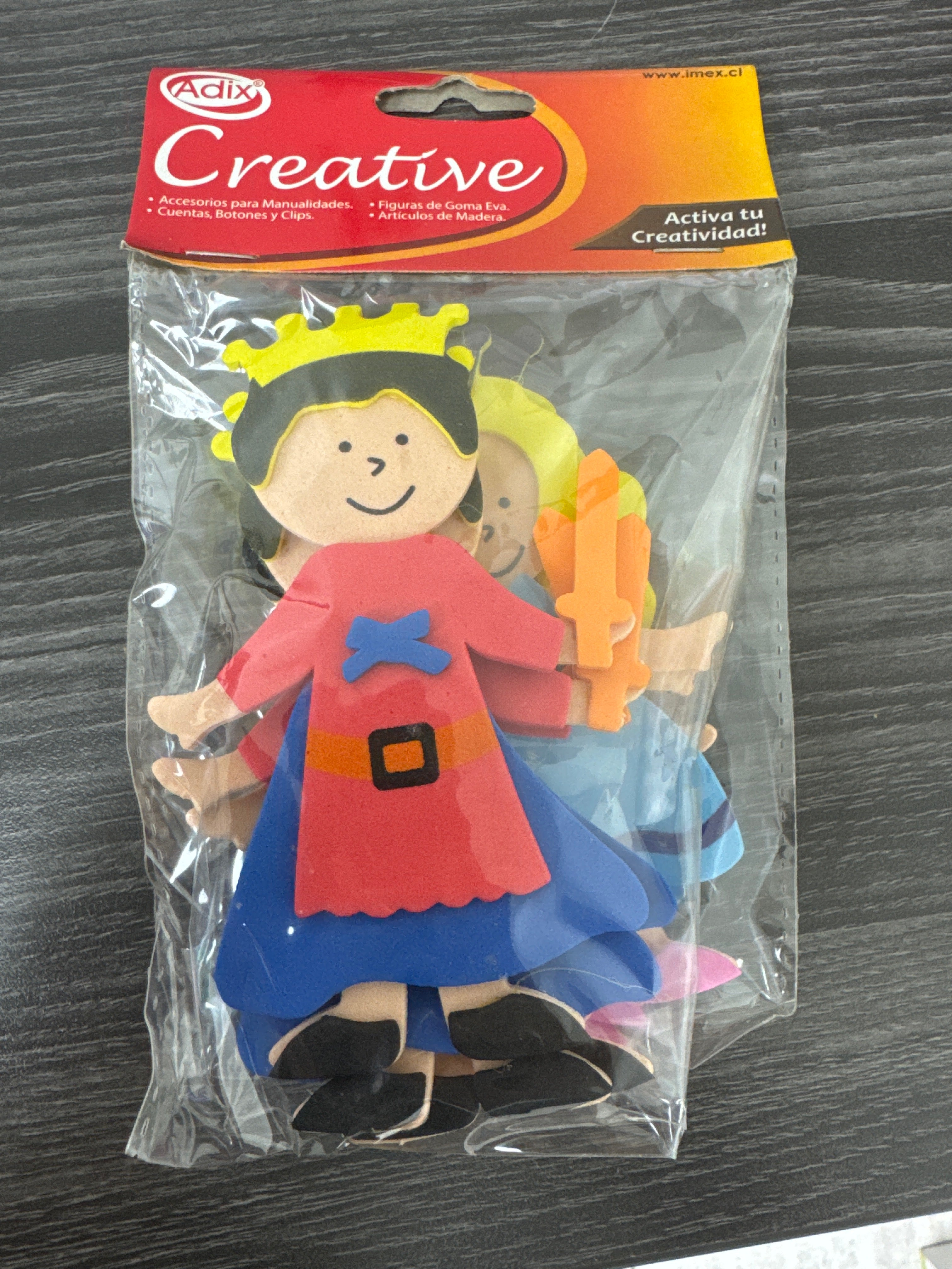 Figuras Goma Eva pk12.  Surtidas precio por docena CREATIVE