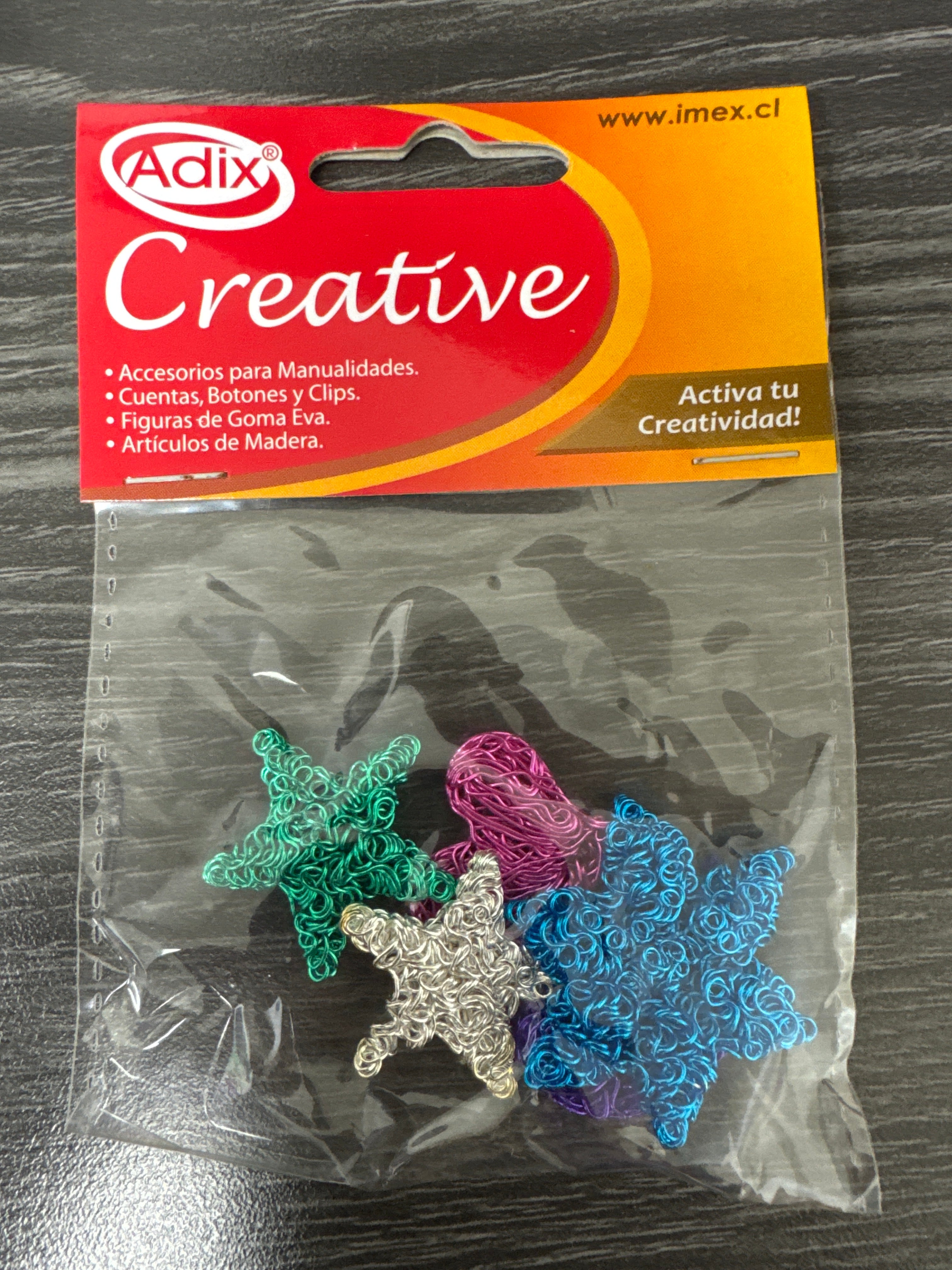 Aplicaciones Metalicas Surtidas pk/5u. CREATIVE