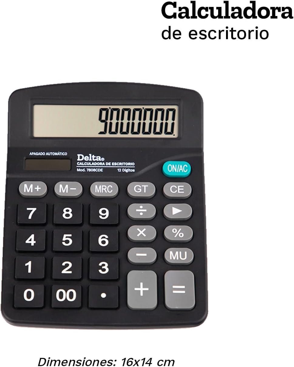 Calculadora de escritorio 12 digitos