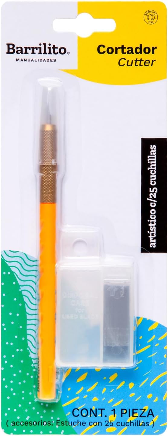 Cortador artistico blister pack incluye 25 cuchillas
