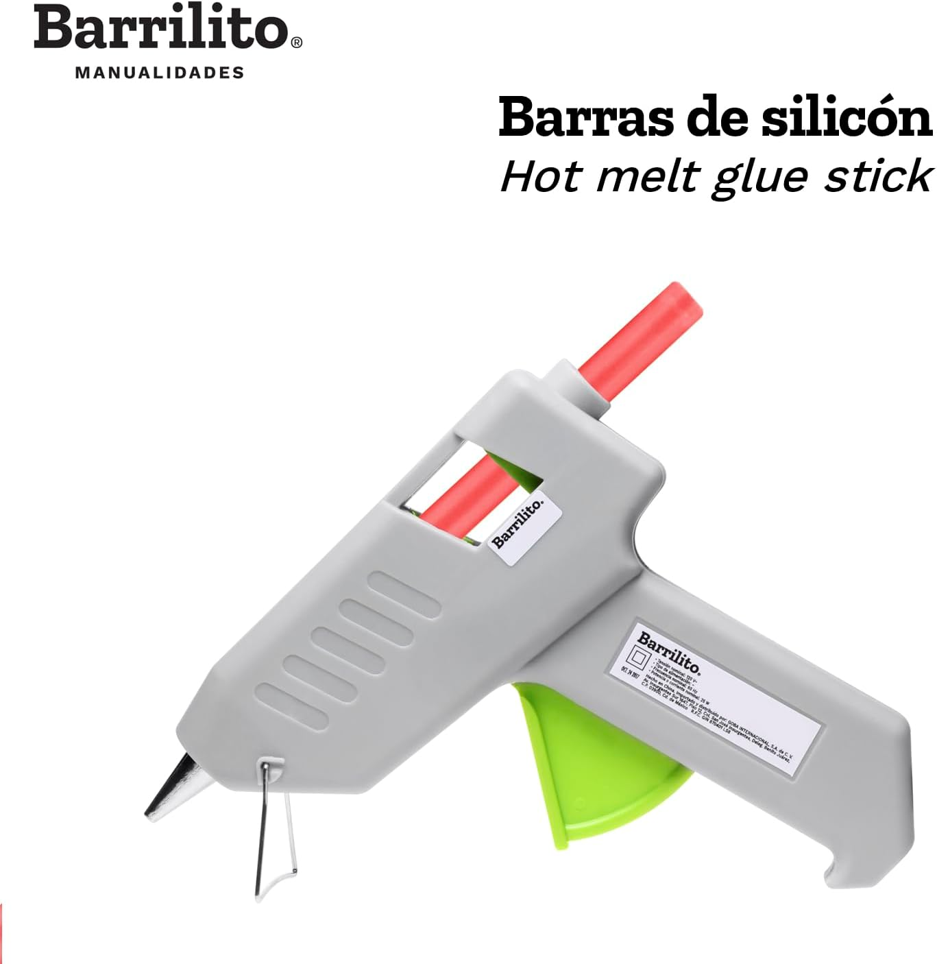 Barra de Silicona en Colores pk/12pz.