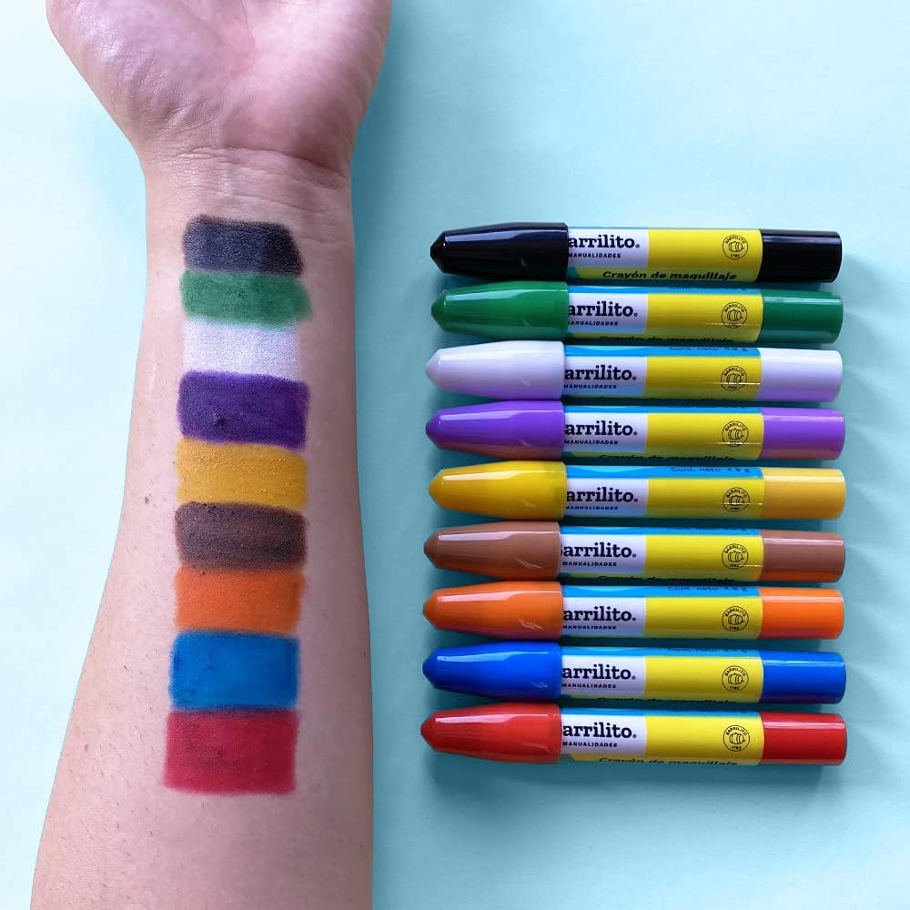 Crayones pinta cara y foamy pk/9colores surtidos,ctn/12pk
