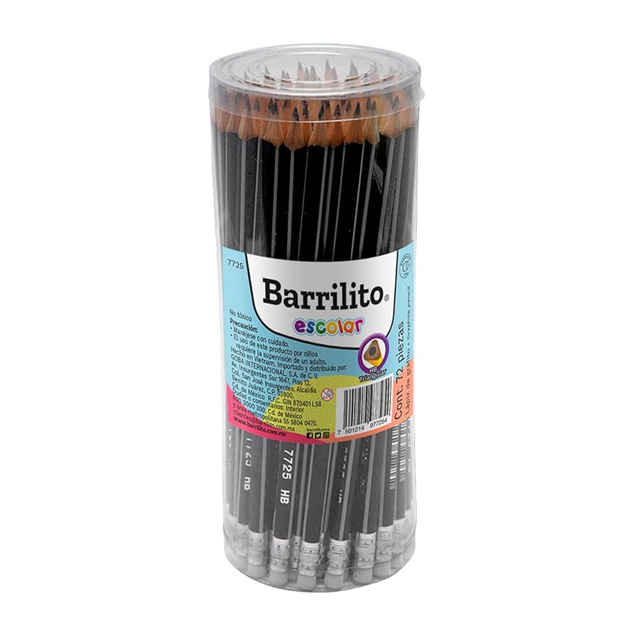 Lapiz de grafito  HB caja/72pzs ctn/24 cjs