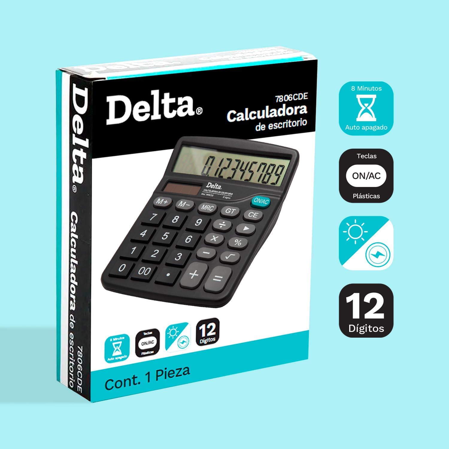 Calculadora de escritorio 12 dígitos