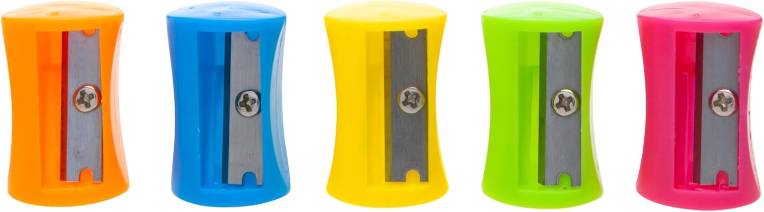 Sacapuntas Plastico Curvo B/80pz.