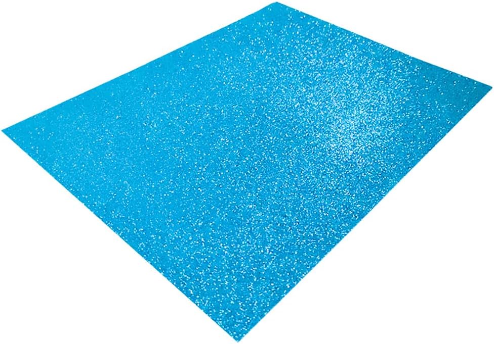 Foamy Carta con Diamantina Iridiscente  Azul,pk/10hojas,ctn/12pk