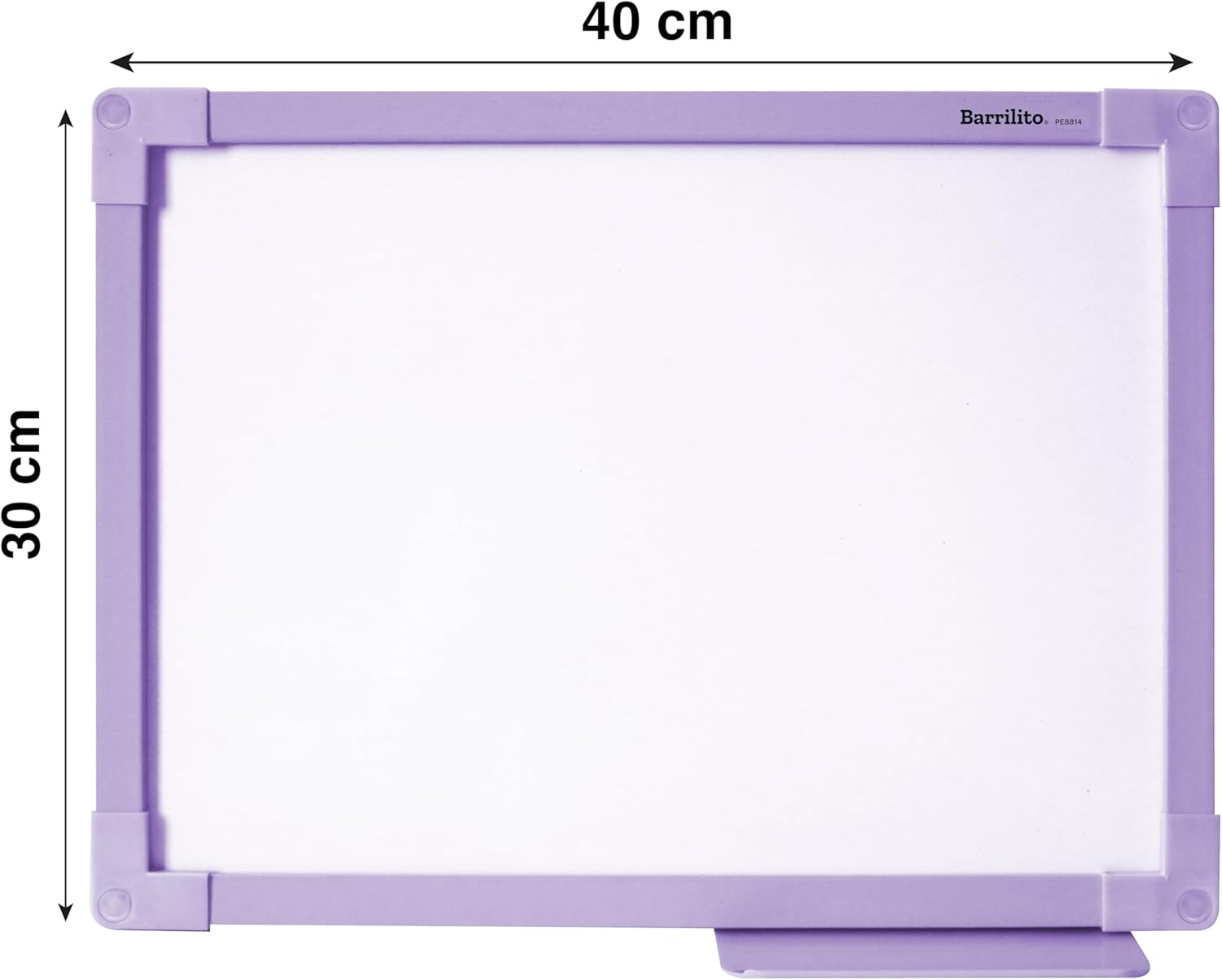 Pizarron Escolar Borrado en Seco 30x40cm (12x16") Marco Plastico color Lila