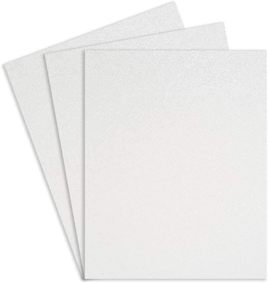 Foamy Carta con Diamantina Iridiscente Blanco,pk/10hojas,ctn/12pk
