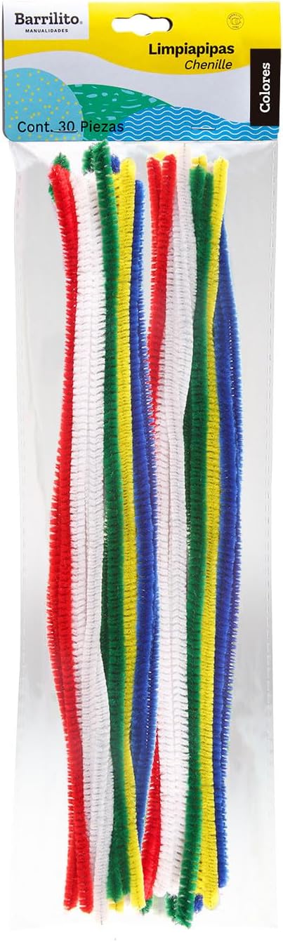 Limpiapipas colores estandar pk/30pz.,ctn/72pk