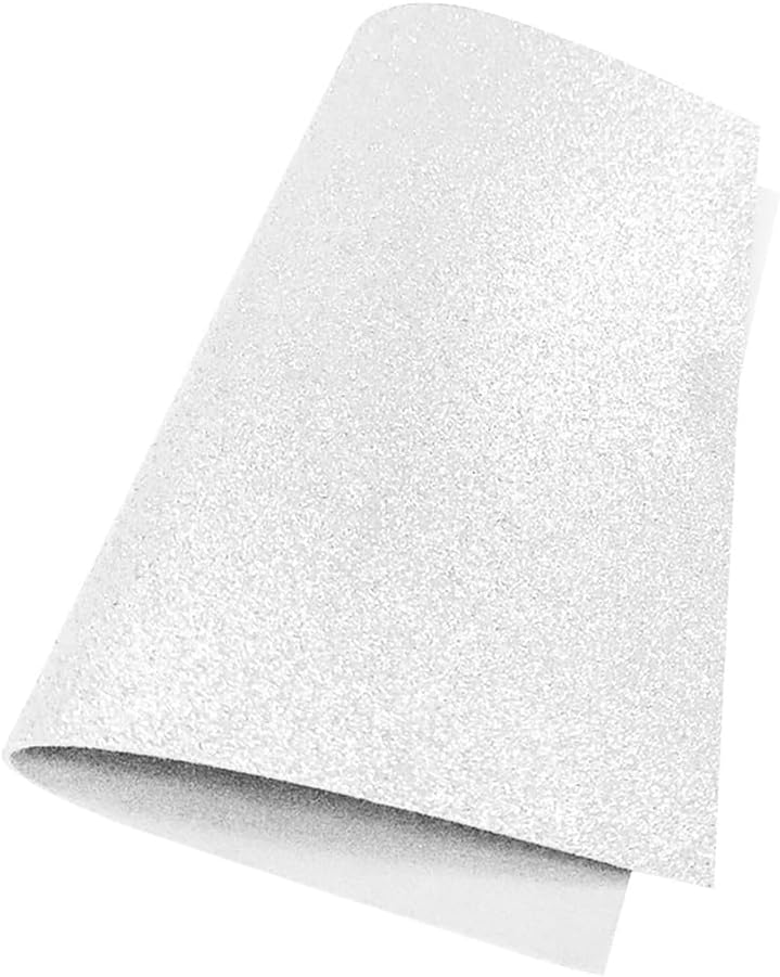 Foamy Carta con Diamantina Iridiscente Blanco,pk/10hojas,ctn/12pk