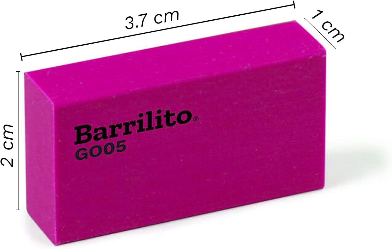 Goma plastica blister Pk/5 colores surtidos