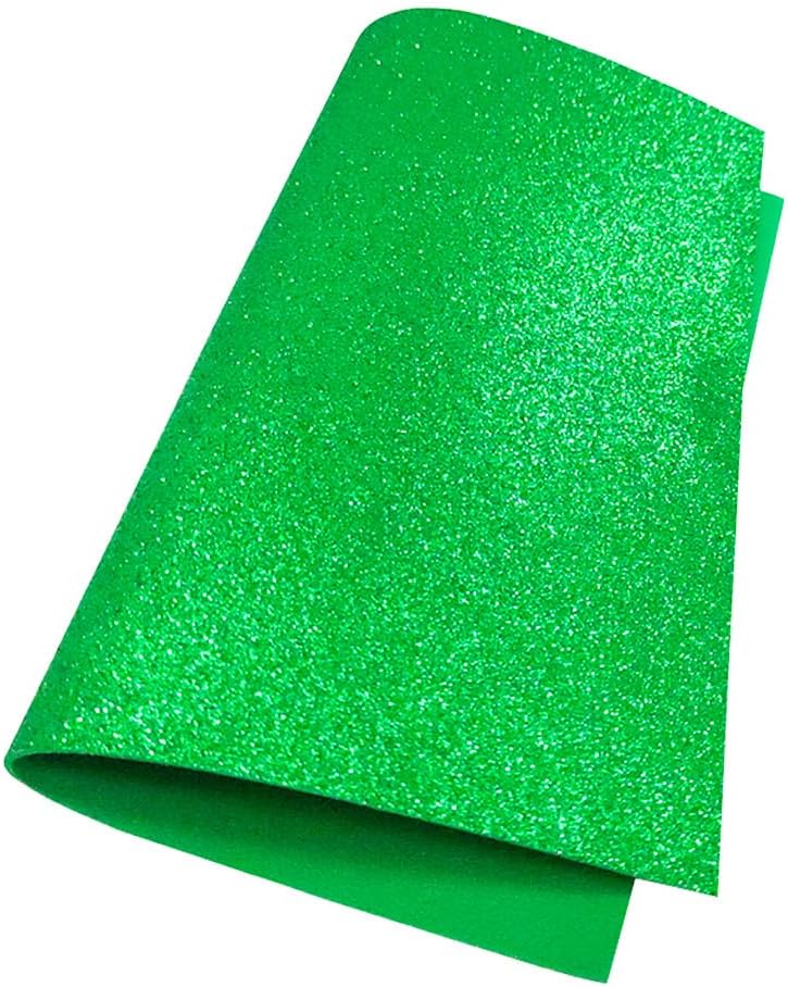 Foamy Diamantina color verde hoja,pk/10hojas,ctn./12pk