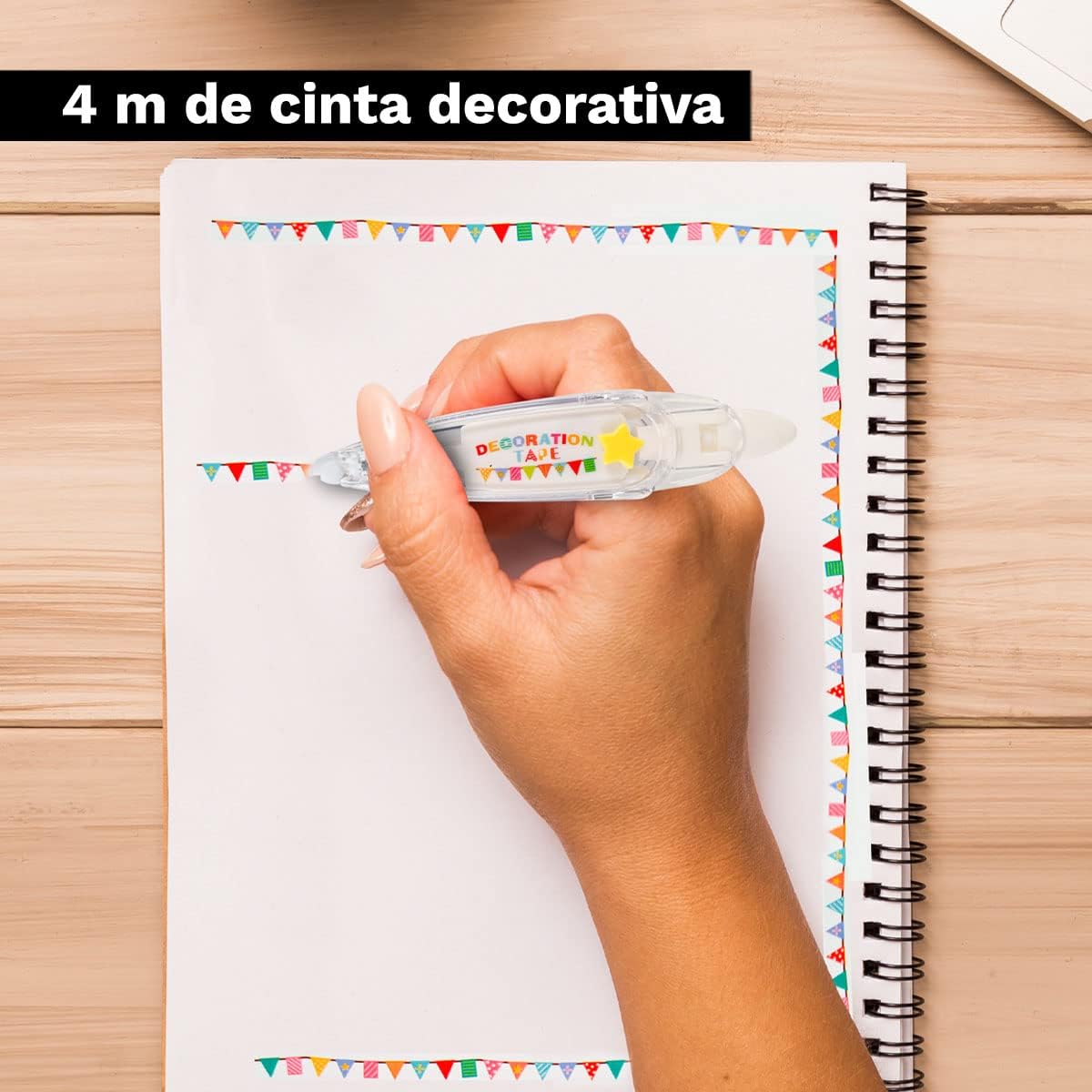 Cinta Decorativa Mixta de Figuras 4 Estampados