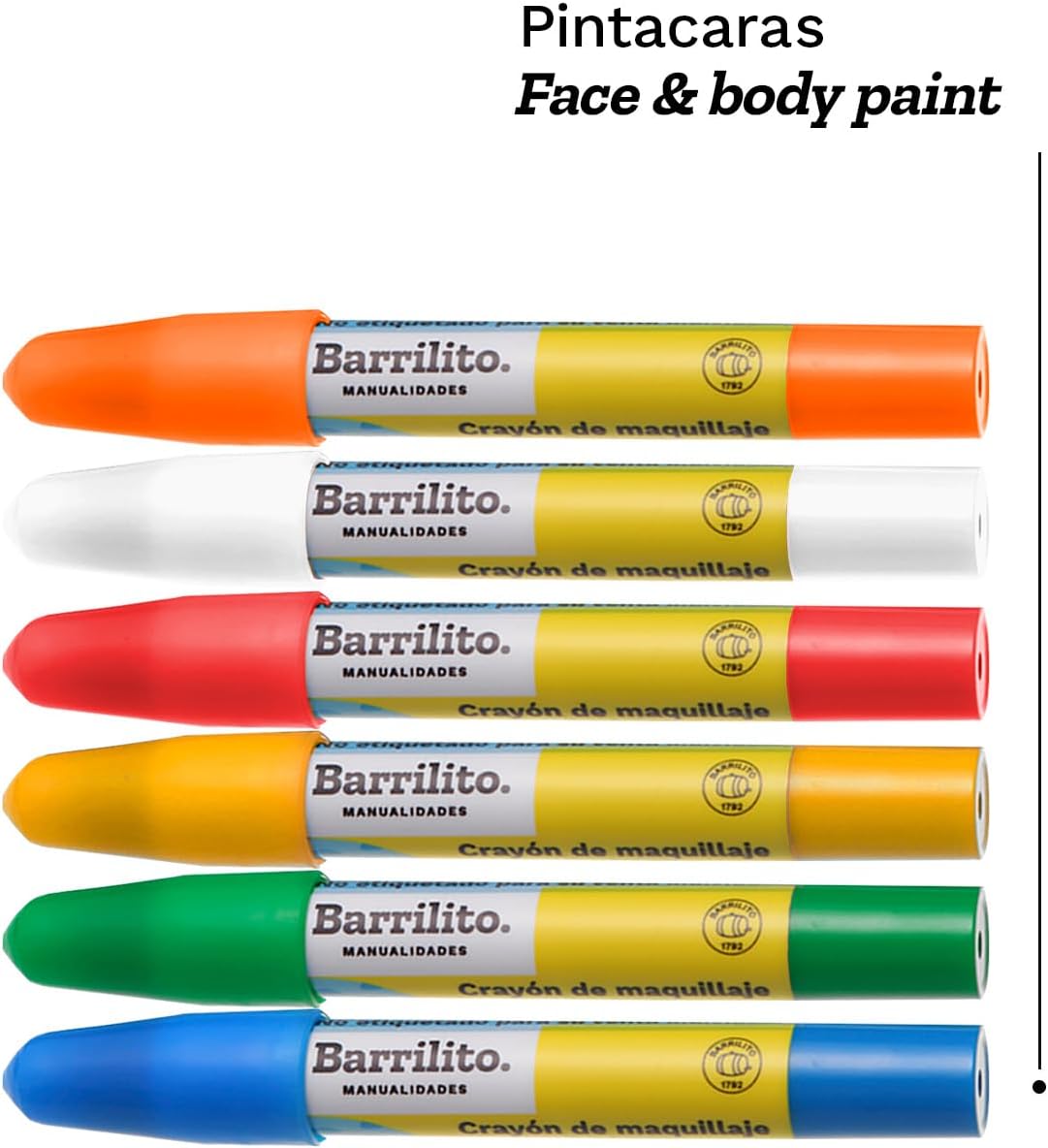 Crayon Pinta Cara pk/6colores