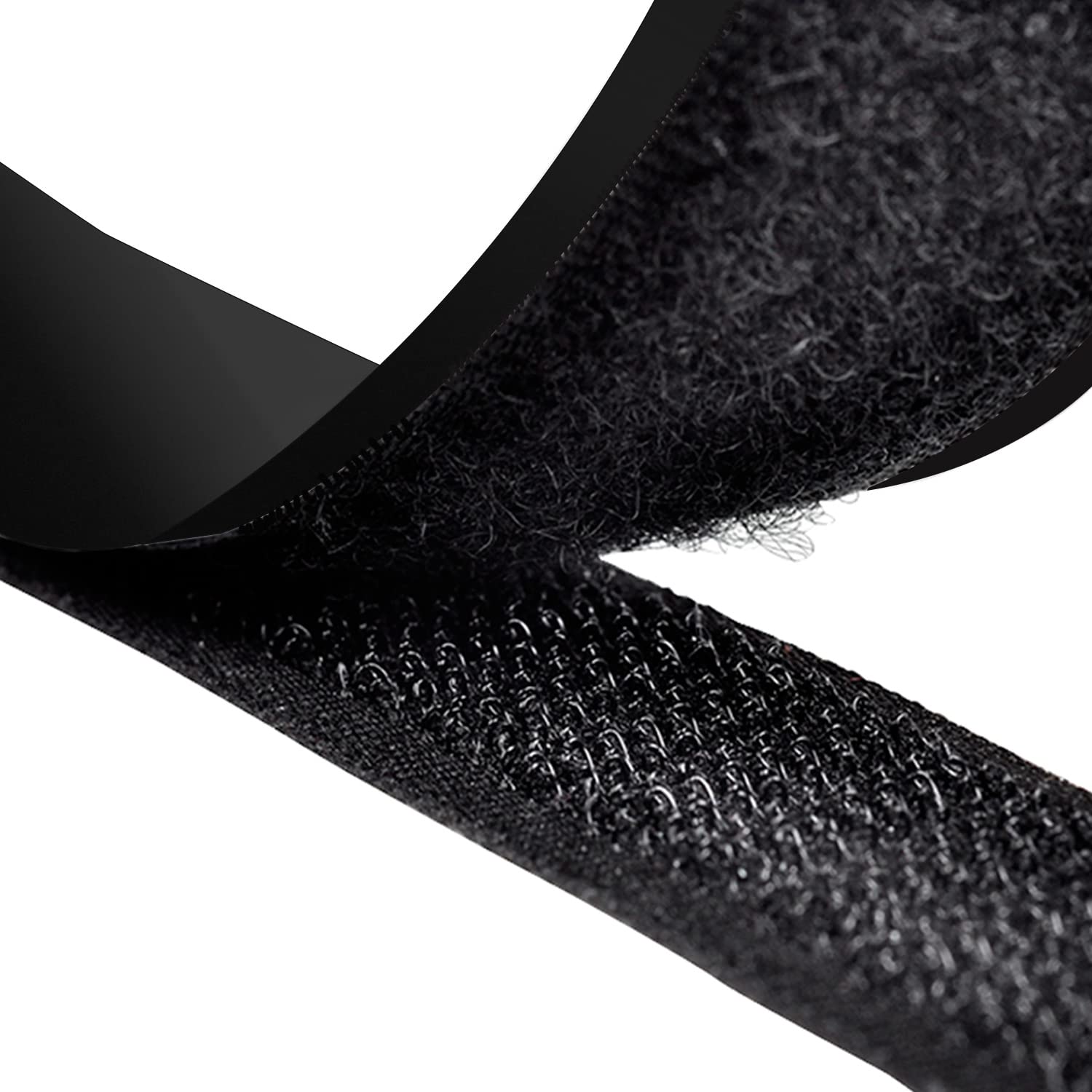 Cinta de Montaje (Velcro) Negra 2.5cm x 200cm (1" x  78") pk/1pz