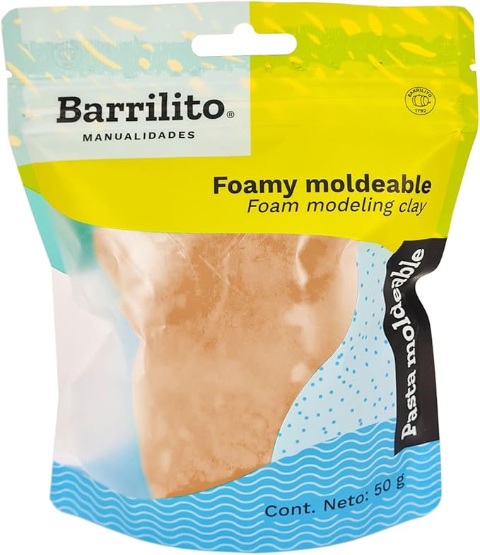 Foamy Moldeable 50gr. color carne,caja de 48unidades por color,ct/192unidades