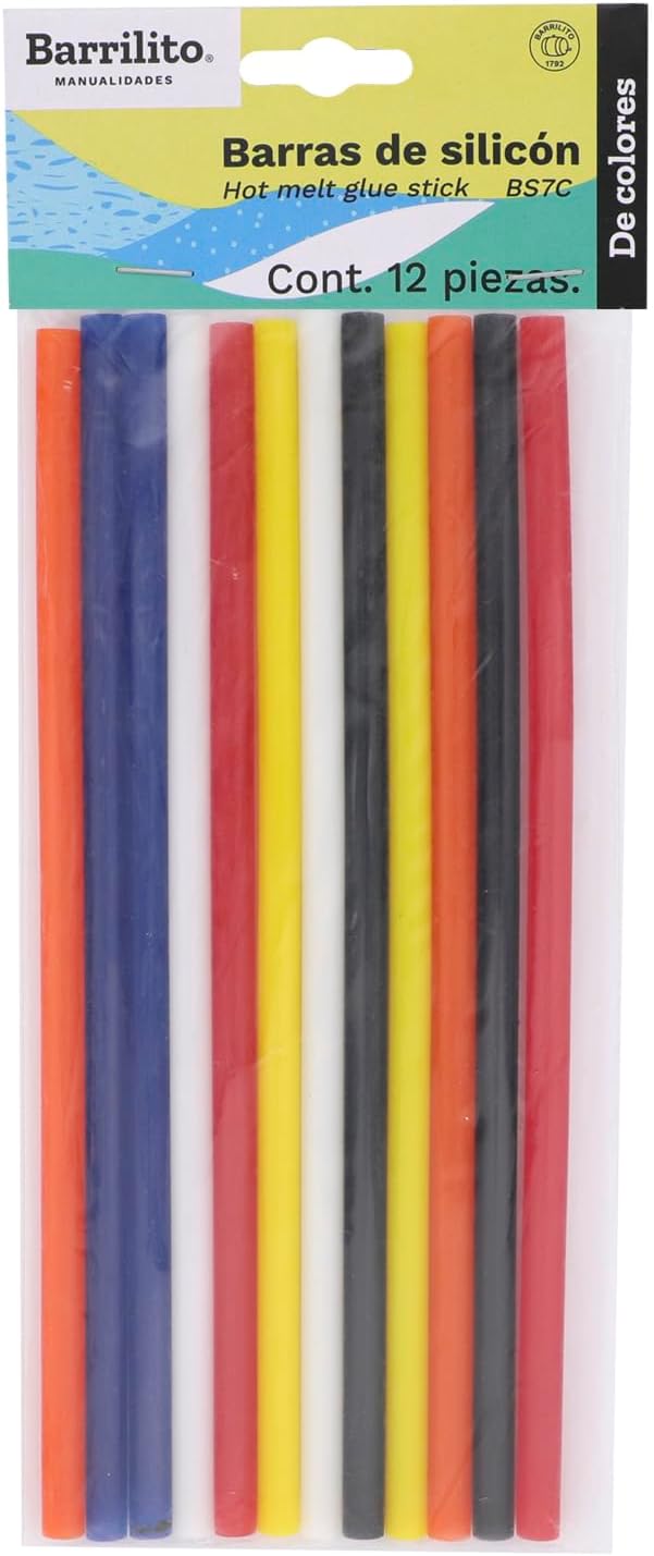 Barra de Silicona en Colores pk/12pz.