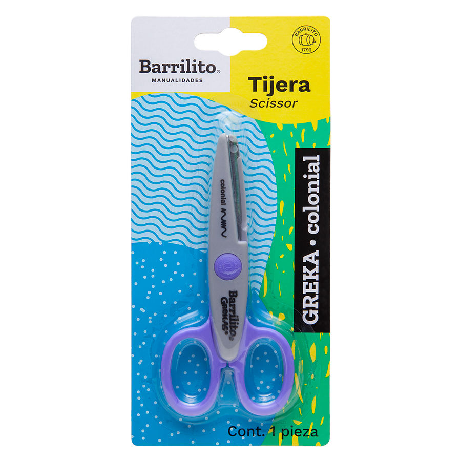 Tijera Greka colonial 13.5cm
paquete de 12pzs, carton de 24pzs