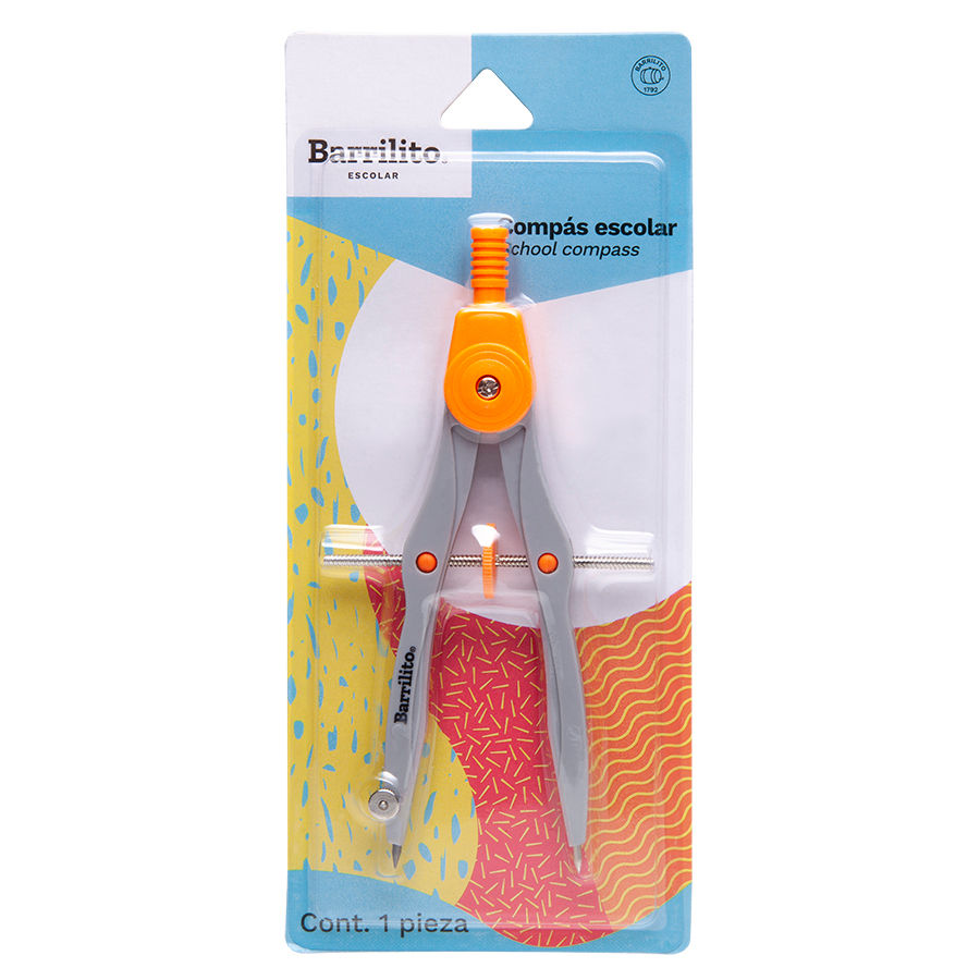 Compas escolar de presicion,B/P,ctn/144pz,