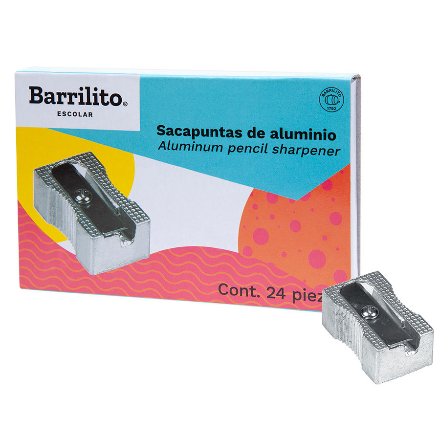 Sacapuntas Metalico Rectangular c/24pz.,ctn/10cajas