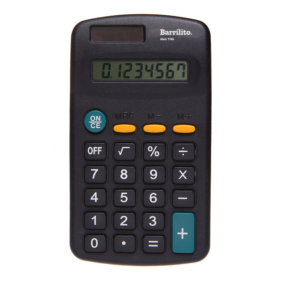 Calculadora de bolsillo 8 dijitos b/p,ct/24pz.
