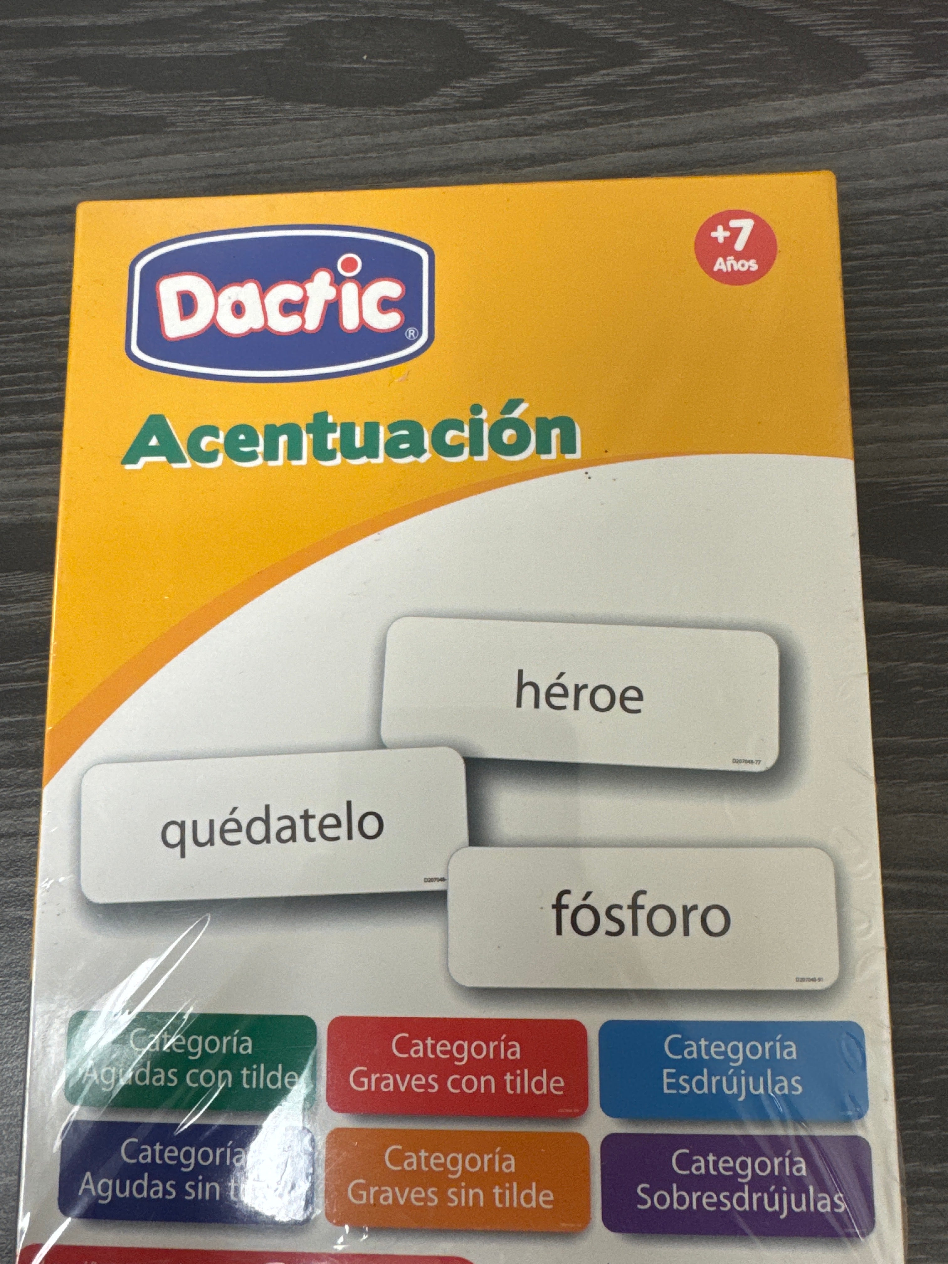 Laminas de Acentuacion pk/113pz. DACTIC