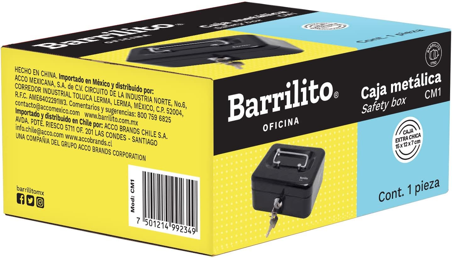 Caja Metalica para dinero  15x12x7cm. ctn/6pz