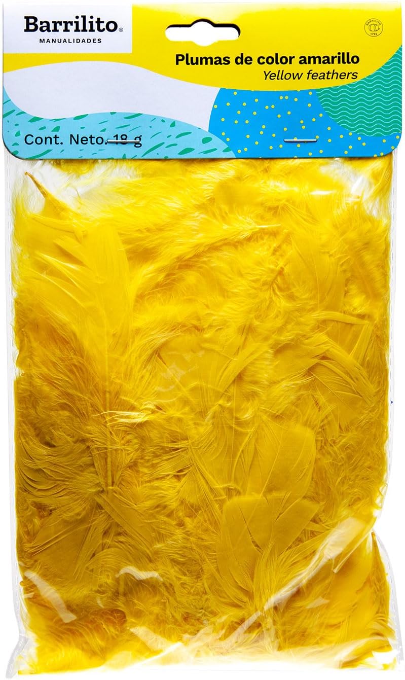 Plumas de color amarillo,ctn/72pk.