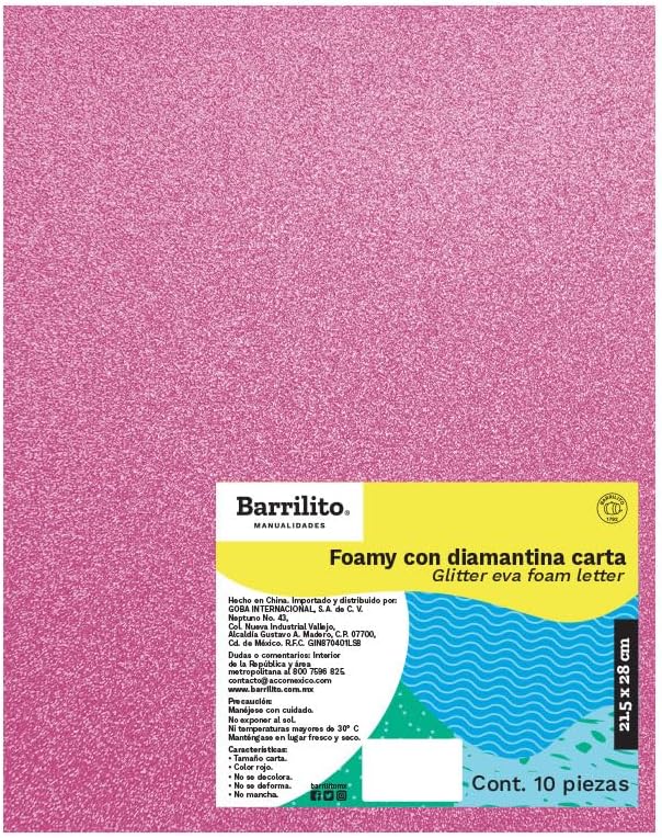 Foamy carta diamantina rosa