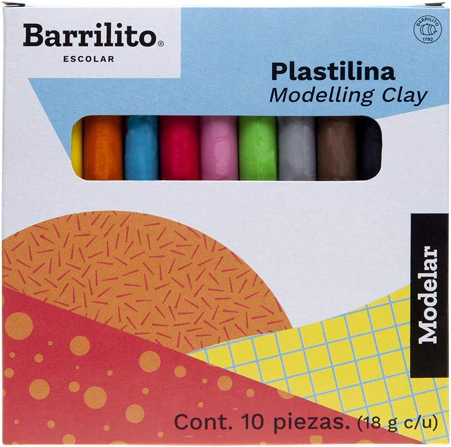 Plastilina mix 10 barras (180 g)