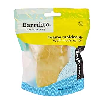 Foamy Moldeable 50gr. color amarillo canario,caja de 48 unidades por color,ct/192 unidades