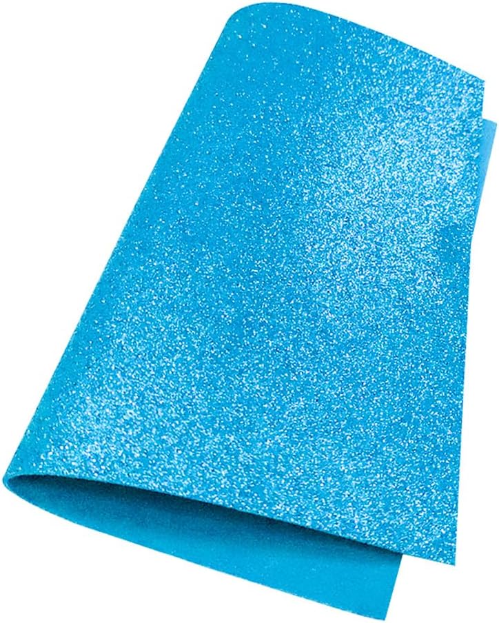 Foamy Carta con Diamantina Iridiscente  Azul,pk/10hojas,ctn/12pk