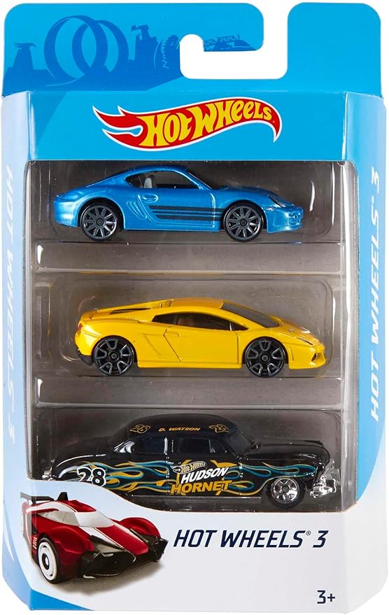 N Hot Wheels Carros x 3pz. Surtidos (set de 12, precio por unidad)