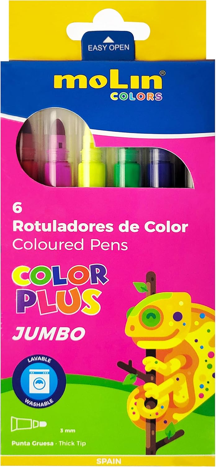 Rotulador de colorear Jumbo Caja de 6