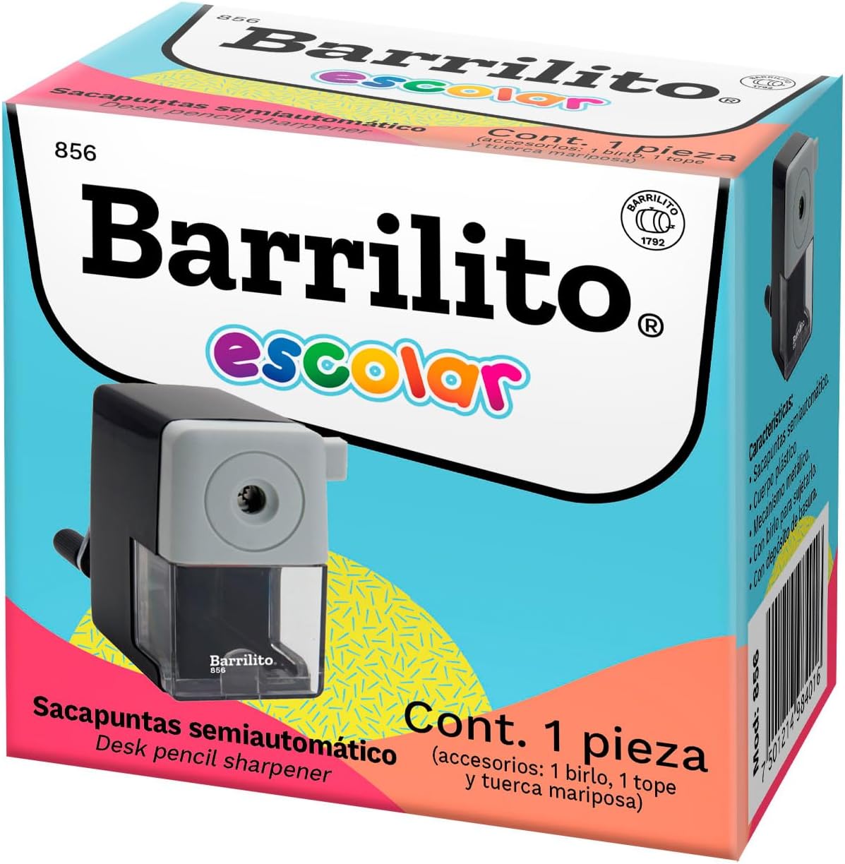Sacapuntas semi automatico ctn/24pz.
