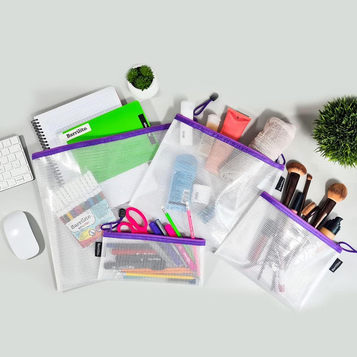 Juego de bolsas para organizar pk/4 pz. precio por pk./4pz