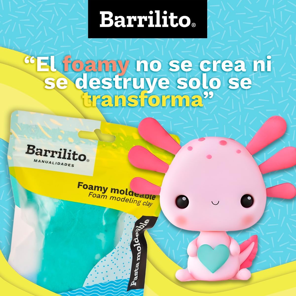 Foamy Moldeable 50gr. color naranja, caja de 48unidades por color,ct/192unidades