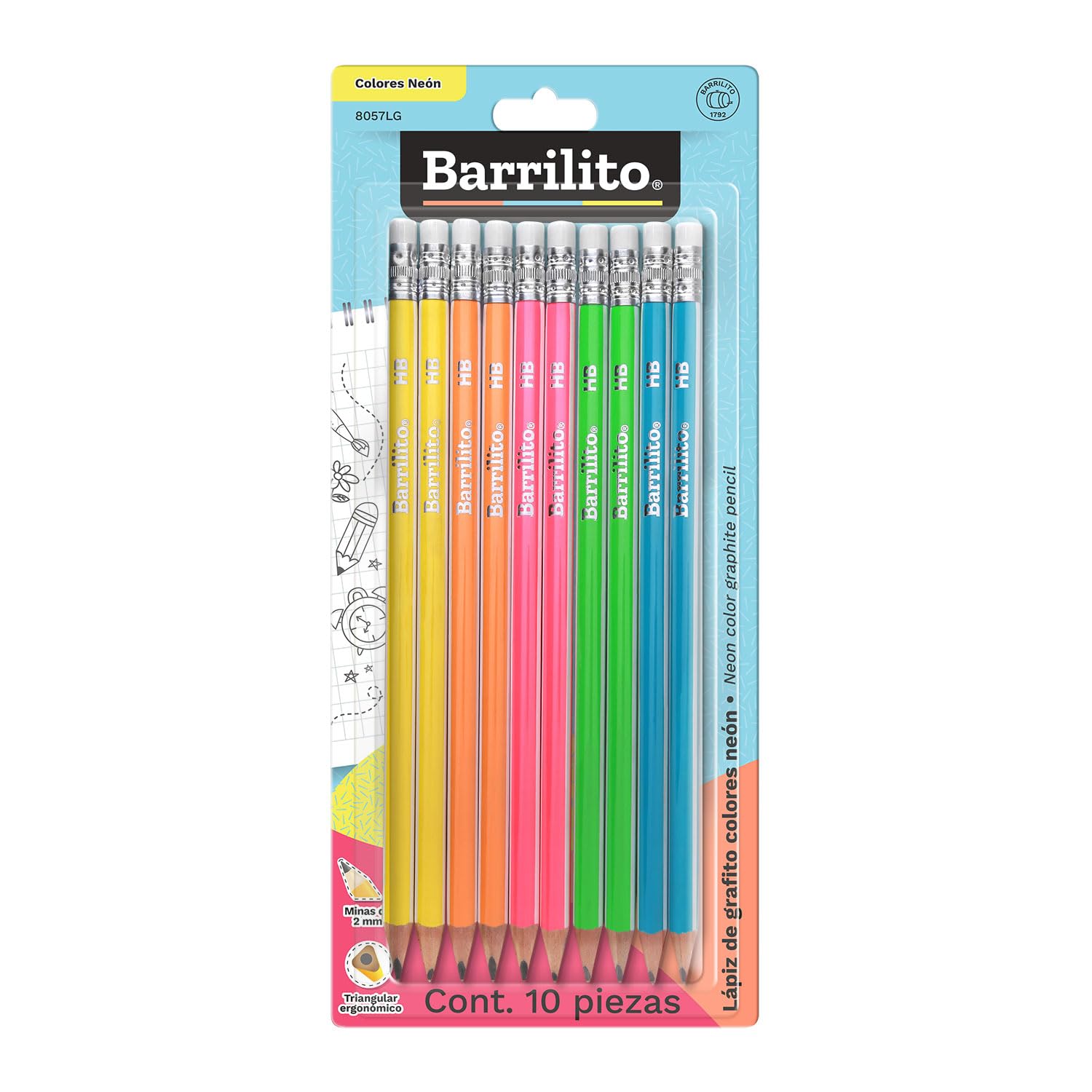 Lapiz grafito trinagular blister pk/10