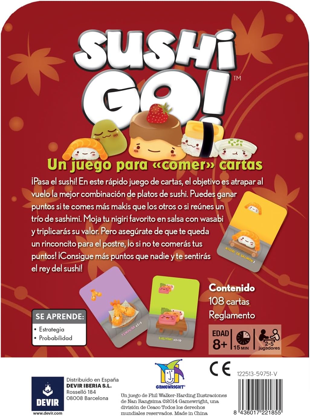 Juego Sushi Go!-Spanish