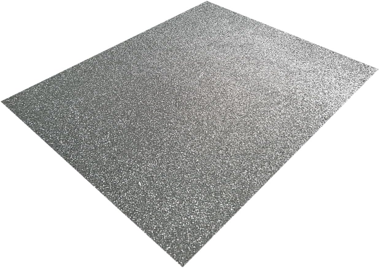 Foamy carta diamantina plata (paq 10 piezas)