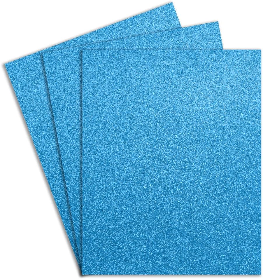 Foamy Carta con Diamantina Iridiscente  Azul,pk/10hojas,ctn/12pk