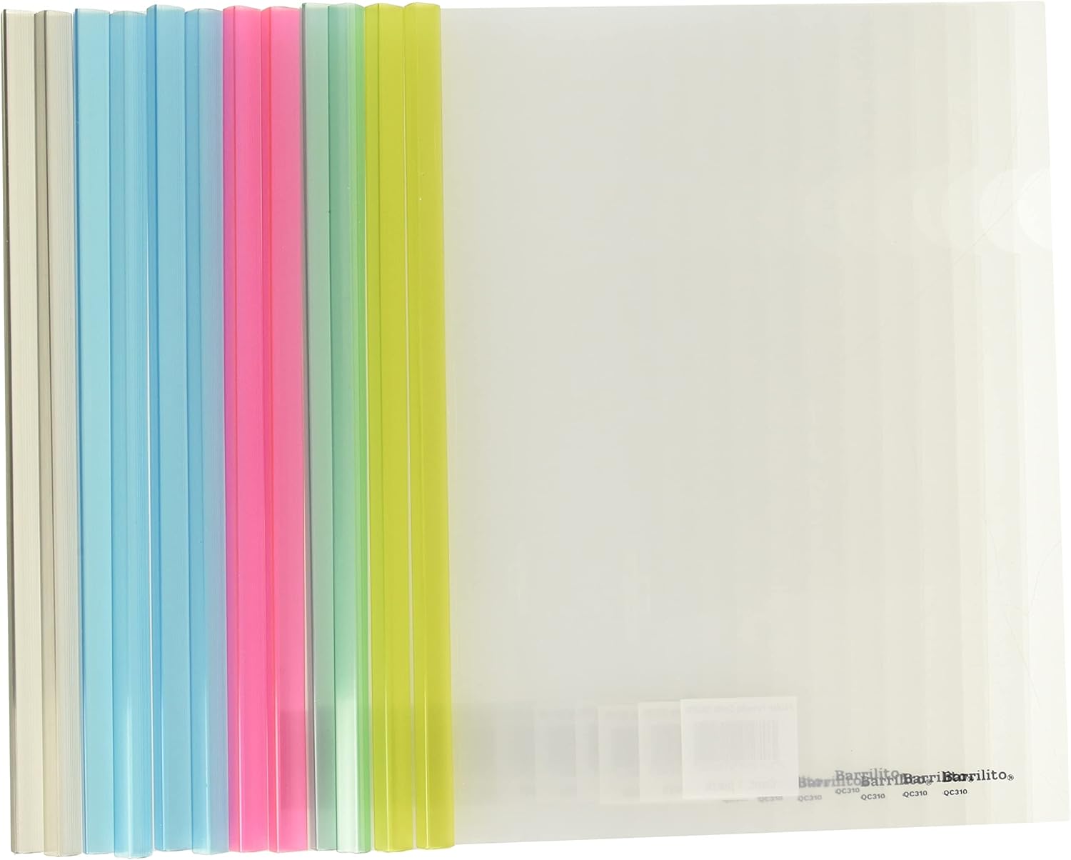 Folder Plastico carta con costilla pk/12