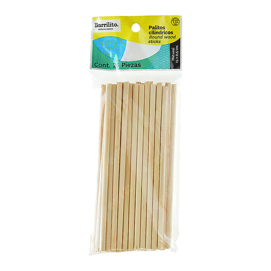 Palitos cilindricos  natural ct/72