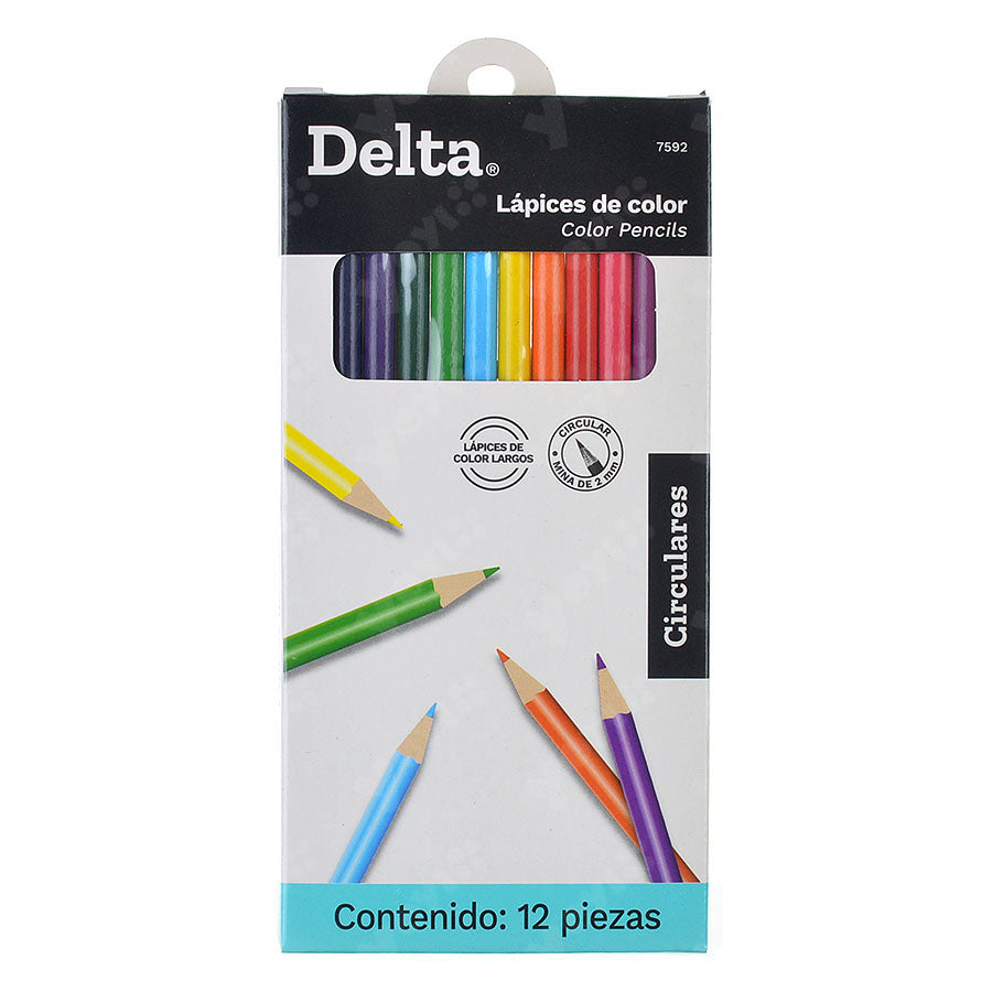 Lapices de Colores Delta pk/12pz.
