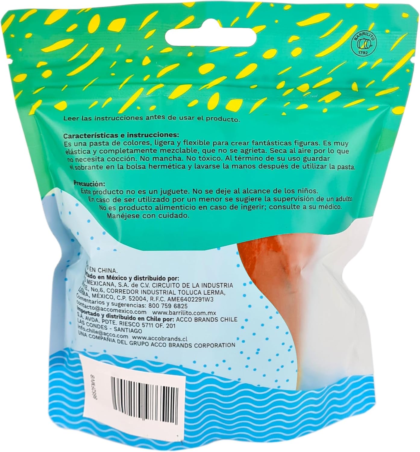 Foamy Moldeable 50gr. color naranja, caja de 48unidades por color,ct/192unidades
