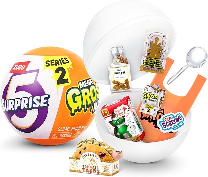 5 Surprise-Mega Gross Minis-Series 2-Capsule.25 Precio por Dispaly de 25PZ